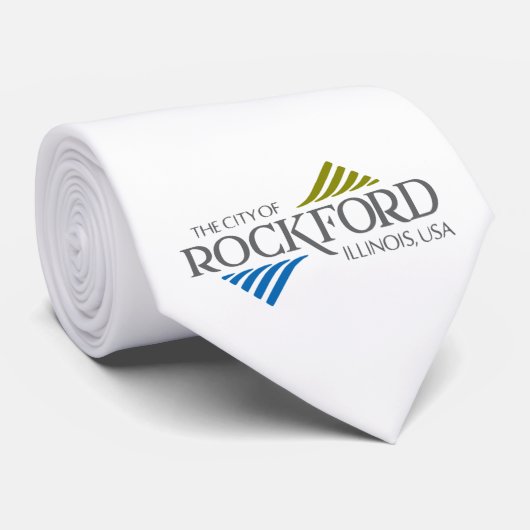 ロックフォード国旗（イリノイ州） ネクタイ (ロール)