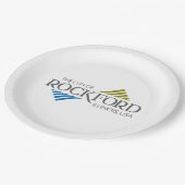 ロックフォード国旗(イリノイ州) ペーパープレート (アングル)