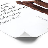 ロックフォーメーション詩篇91:1聖書を励ますプリント フォトプリント            (角)