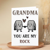 ロックプおもしろいンのジョークおばあちゃん母の日 サンキューカード