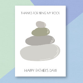 ロックプユーモアのあるンを持つ父のデイカード カード