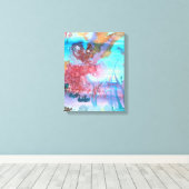 ロックプール。 キャンバスプリント (インサイチュ (ウッドフロア))