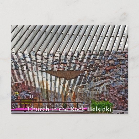 ロックヘルシンキ教会 ポストカード (正面)