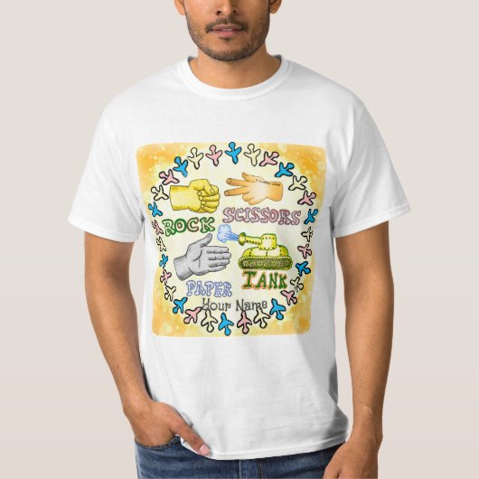 ロックペーパータンク Tシャツ (正面)