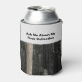 ロックホおもしろいンド白黒ロストライプのック科学者 缶クーラー (缶正面)