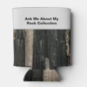 ロックホおもしろいンド白黒ロストライプのック科学者 缶クーラー (裏面)