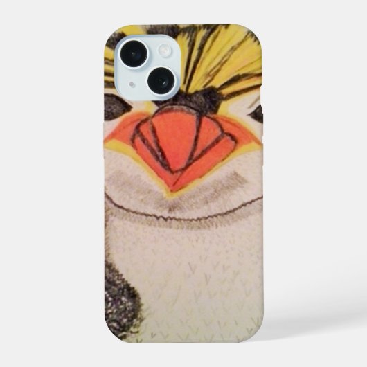 ロックホッパーペンギン iPhone 15ケース (裏面)