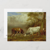 ロックホーン付き2頭, 1653 ポストカード (正面/裏面)