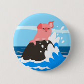 ロックボタンバッジを着たかわいいマンガのメルピグ 缶バッジ (正面)
