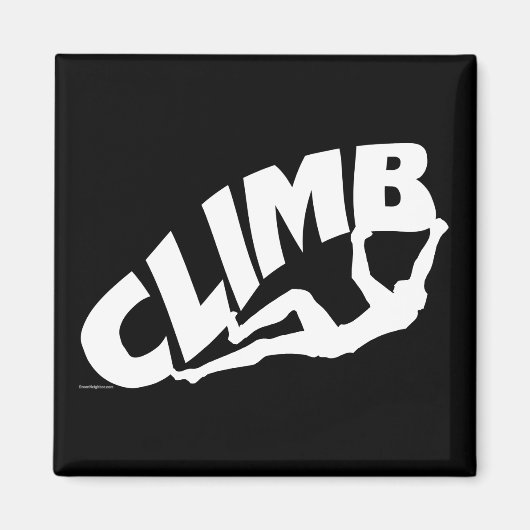 ロックボルダリング登山 マグネット (正面)