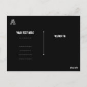 ロックポップ・アートのスター誕生日ダンスパーティーありがとう ポストカード (裏面)