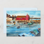 ロックポートハーバーマサチューセッツ新イングランドUSA ポストカード (正面/裏面)