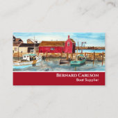 ロックポートハーバーマサチューセッツ新イングランドUSA 名刺 (正面)