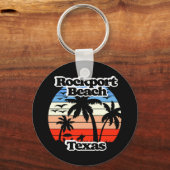 ロックポートビーチテキサス州 キーホルダー (裏面)