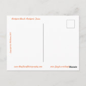 ロックポートビーチ ポストカード (裏面)