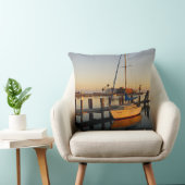 ロックポート、テキサス州港、夕暮れ時 クッション (椅子)