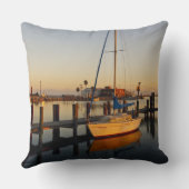 ロックポート、テキサス州港、夕暮れ時 クッション (裏面)