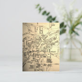 ロックポート、NYヴィンテージマップ ポストカード (スタンド正面)