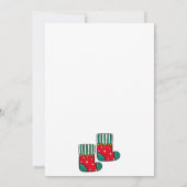 ロックマイクリスマスソックスカスタムのクリスマスカード サンキューカード (裏面)