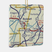 ロックマートジョージアヴィンテージの地図 セラミックオーナメント (右)