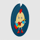 ロックミュージシャンエグヘッド オーナメント (正面)