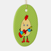 ロックミュージシャンエグヘッド セラミックオーナメント (右)