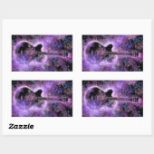 ロックミュージックギターステッカー 長方形シール (シート)