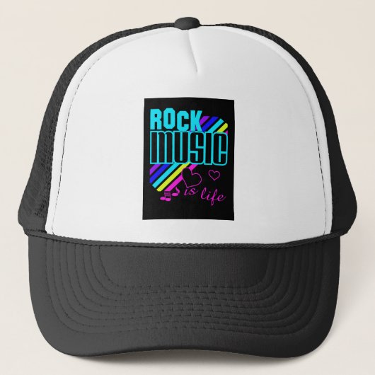 ロックミュージックハット キャップ (正面)