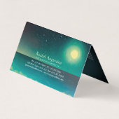 ロックムーンスターのヨガ瞑想ポーズ価格表 名刺 (裏面)