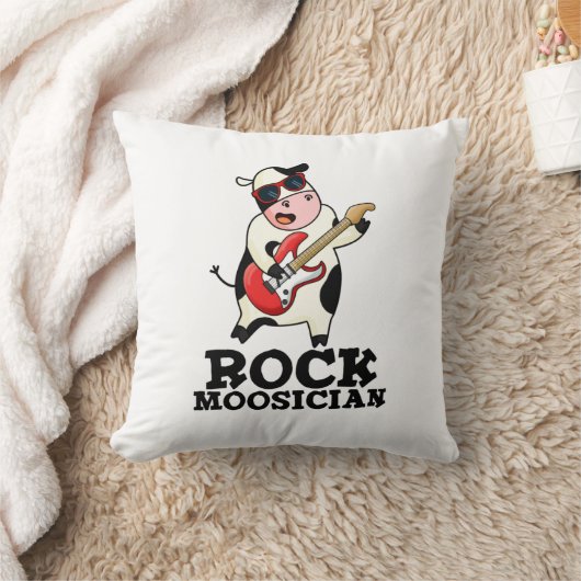 ロックモオシおもしろいシャンカウミュージシャンプン クッション (ブランケット)