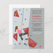 ロックモダン登山バースデーパーティ招待状 招待状 (正面/裏面)