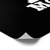 ロックモースおもしろいシアンカウミュージシャンプンダークBG ポスター (角)