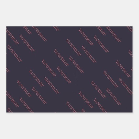 ロックユーおもしろいモアのブラック間抜けクリスマスで人気 ラッピングペーパーシート (正面2)