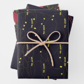 ロックユーおもしろいモアのブラック間抜けクリスマスで人気 ラッピングペーパーシート (インサイチュ)