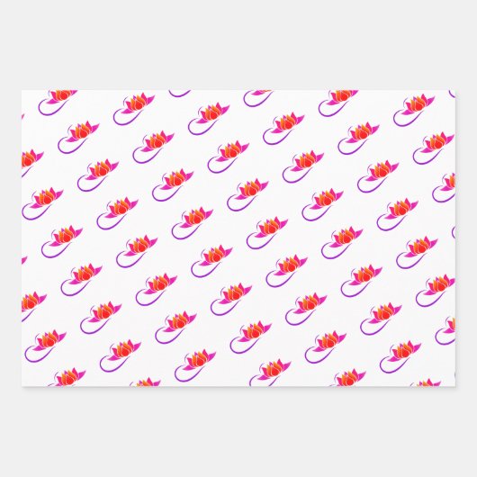 ロックヨガクイーンロータス ラッピングペーパーシート (正面)