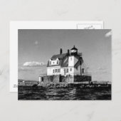 ロックランドハーバーブレークウォーターライトハウス ポストカード (正面/裏面)