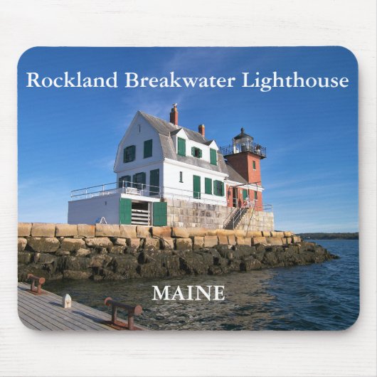 ロックランドブレイクウォーターライトハウスメインマウスパッド マウスパッド (正面)