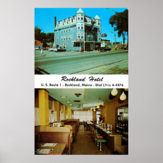 ロックランドホテル1950年代頃のポスター ポスター