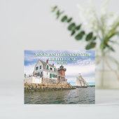 ロックランド防波堤ライトハウスメインポストカード ポストカード (スタンド正面)