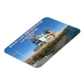 ロックランド防波堤ライトハウス、メイン州フォトマグネット マグネット (左側)