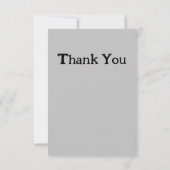 ロックリスにかわいい黒リス自然 サンキューカード (裏面)