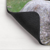 ロックリスにかわいい黒リス自然 マウスパッド (コーナー)