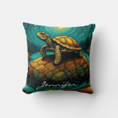 ロックリバー自然タートルネーム クッション (正面)