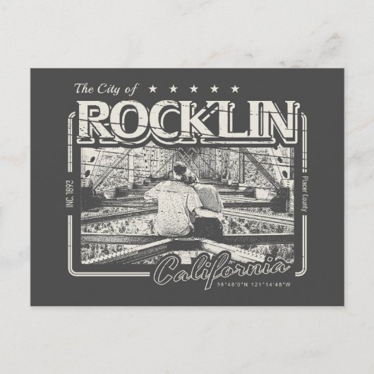 ロックリンカリフォルニアヴィンテージシティオブロックリンカ ポストカード (正面)