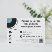 ロックレコードアルバムコンサートスタイルRSVP 出欠カード (スタンド正面)