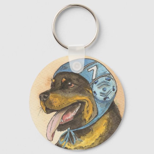 ロックワイラーコンゴロ水球 キーホルダー (正面)