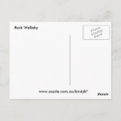 ロックワラビーのポストカード ポストカード (裏面)