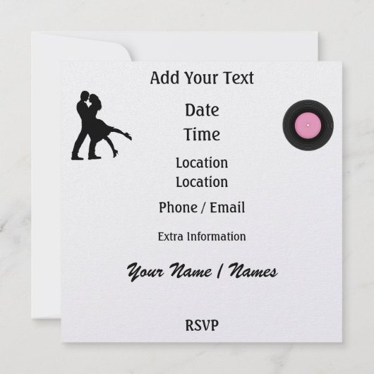 ロックンのまわりにズ・ザ・クロック・パーティー- SRF 招待状 (裏面)