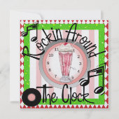 ロックンのまわりにズ・ザ・クロック・パーティー- SRF 招待状 (正面)