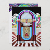 ロックンのまわりにズ・ザ・クロック・パーティー- SRF 招待状 (正面/裏面)